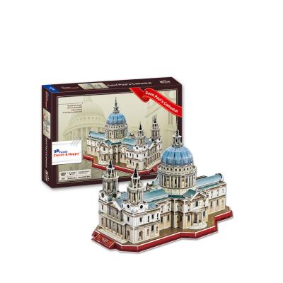 China DIY TOY UK St Paul's Cathedral Building 3d EPS Paper Puzzle Model Toy for sale