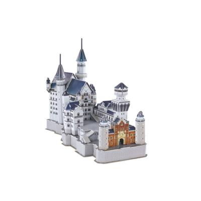 China Toy Wholesale 99pcs Famous German Castle Cartoon Neuschwanstein 3d Paper Puzzle Building Toy for sale