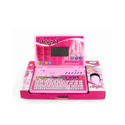 China Educational Toy Pink English Spanish Computer Plastic Educational Learning Toy for sale