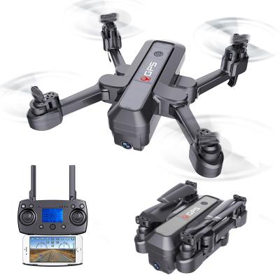 China Dual headless quadcopter FPV 5G HD 4K wifi control radio mode camera GPS foldable drone for sale