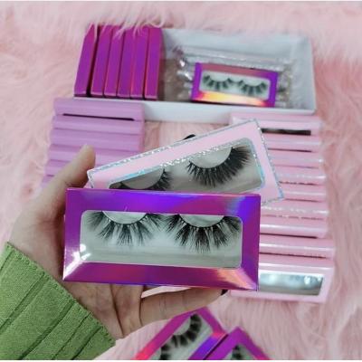 China New Private Label Style Lash Box Wholesale Vendor Mink Full Strip Lashes Natural Soft Luxury Lashes 25mm Lashes for sale