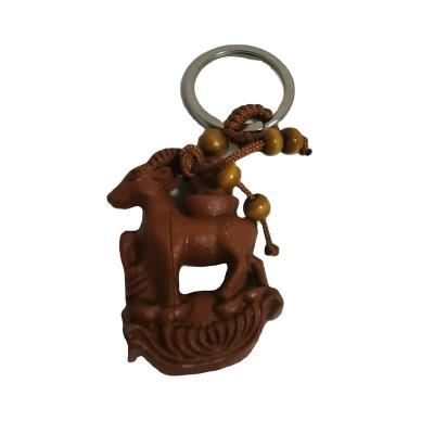 China China Wood carved twelve zodiac ornaments sheep for sale