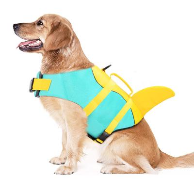 China Wholesale Stocked Manufacturer Pet Shark Life Vest With Safety Handle Dog Life Vest Dog Life Vest for sale