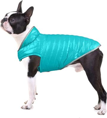 China Manufacturer Wholesale Stocked Waterproof Windproof Thick Padded Winter Reflective Reversible Dog Coat Warm Jacket Coat for sale