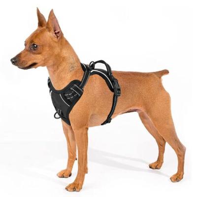 China Best Price Pet Oxford Mesh Dog Pet Harness Padded Adjustable Outdoor Walking Reflective Manufacturers for sale