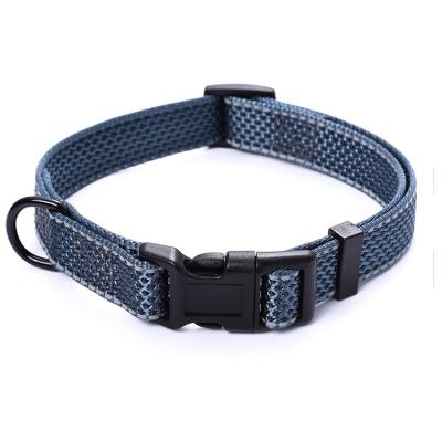 China Factory Reflective OEM Custom Logo Nylon Reflective Adjustable Dog Collar And Lead Set for sale