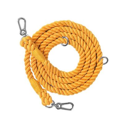 China New Design Fashion Handle 5FT Durable Strong Soft Braided Cotton Rope Personalized Heavy Duty Dog Leash for sale