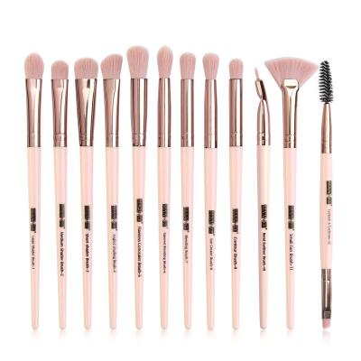 China Angular Blush Makeup Brush Set MAANG 6 Color Eyeshadows Makeup 12 Pcs Vegan Eyeshadow Brush Set Cosmetics Brushes For Make Up for sale