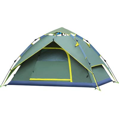 China Camouflage / Field Game 3-4 Person Automatically Pop Up Top Outdoor Tent Canvas Bell Tents Tents for sale