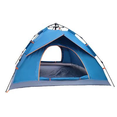 China Camouflage / Field Game 2-3 Person Automatically Pops Up Roof Canvas Top Bell Tents Open Outdoor Tents for sale