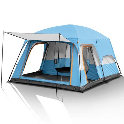 China Family Outing Tents for Wholesale 8-12 Person 8-12 Person Two Bedrooms Marquee Running Carpas Camping Waterproof Outdoor Glamping Tent for sale