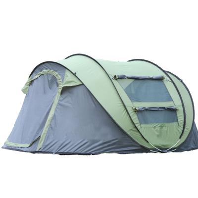 China Camouflage Automatic Portable Game 4 Person Outdoor Sports Tenda Chamber / Field Glamping Camping Noise Low Up Tent for sale