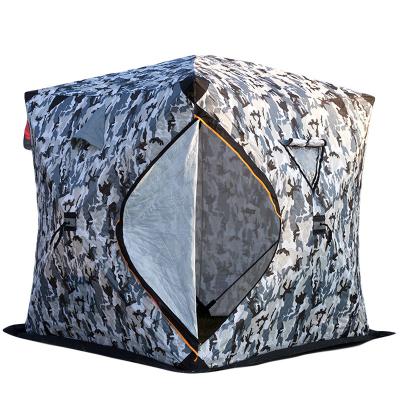 China Outdoor Camouflage Game 3-4 Person Camouflage Insulated Automatic Portable Zelt Camping&Hiking Ice / Field Fishing Tents for sale