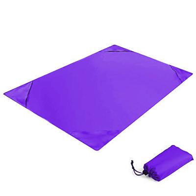 China Baby Play Beach Waterproof 210t Polyester Floor Mat Pocket Blanket Waterproof Folding Kids Picnic Colorful Outdoor Gyms for sale