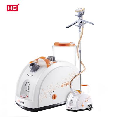 China Professional Household Hg Upright Clothes Steamer With Stand Up Hanger Fabric Steamers Vertical Steam Iron For Clothing for sale