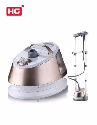 China Hotel Hg High Pressure Standing Steamer with Vertical Hanger Stainless Steel Brush Steam Iron Bipolar Garment Steamers for sale