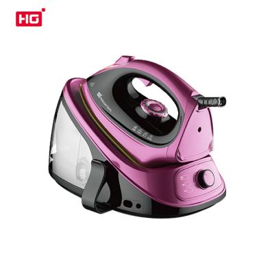 China Hotel Hg Steam Ironing For Clothes With Ceramic Iron Vertical Generator Ladies Steam Press Iron Electric Station for sale