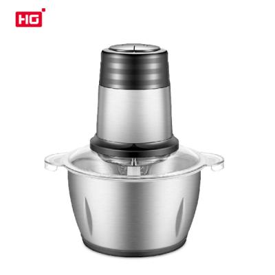 China High Efficiency Hg Automatic Food Grinder for Meat and Fruit and Vegetable Nuts Mincing Stainless Steel Bowl Quick Kitchen Diner for sale