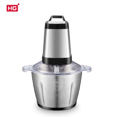 China High Efficiency Hg Large Capacity Food Grinder for Meat and Fruit and Vegetable Nuts Mincing Stainless Steel Bowl Quick Kitchen Diner for sale