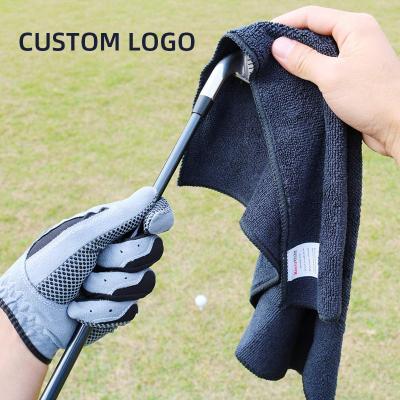 China Hypoallergenic Promotional Single Golf Towel Waffle Sports Fan Super Strong Golf Bag Towels For Custom Logo for sale