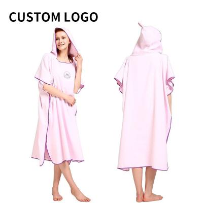 China Custom Made Breathable Price Safe Poncho Swimming Surfing Cloak For Kids Logo Beach Towel Sweater Men Hooded Sleeveless Sleeve for sale