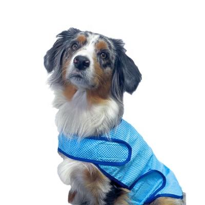 China Viable Custom Funny Dog Vest Cooling Jacket Coat Ice Pack Cooling Vest Great Logo For Dogs for sale