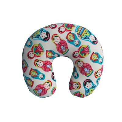 China Memory Travel Neck Microbeads Head Rest Pillow Free Stuff U Shape Polystyrene Beads Rest for sale