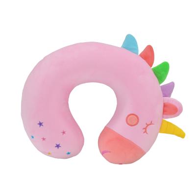 China 2021 Cute Animal Memory Plush Memory Foam Neck Pillow For Kid for sale