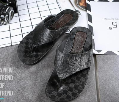 China Flat 2020 fashion men's high quality wholesale cheap sandals sport flip flops beach anti-slip slippers for sale