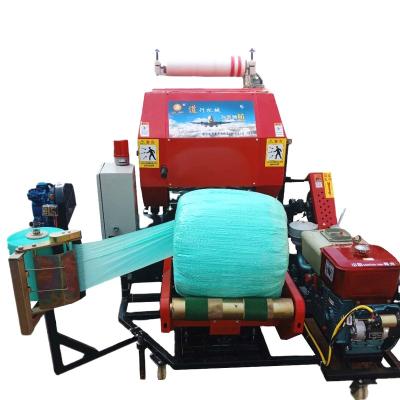 China Hay Energy Conservation Round Pine Straw Baler Bundling Machine Straw Press Machine for sale