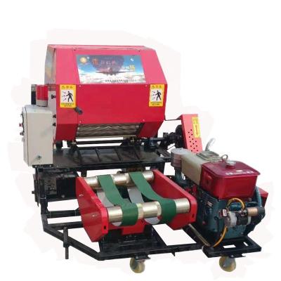 China Hay Silage Baler Automatic Straw Press Machine Round Hay Silage Baler Diesel Motor for sale