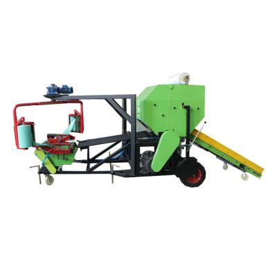 China Making 150-200kg 11kw straw bales rice straw corn silage wrapping round baler machine for Pakistan for sale