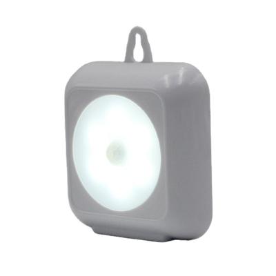 China Other New Arrival 6 Square Led Motion Sensor Night Light Cabinet Induction Light With Magnet Sticker for sale