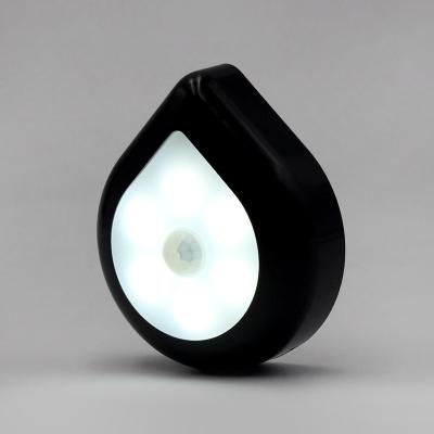 China Modern Human Water Drop Sensor 6LED Motion Sensor Night Light With Magnetic Sticker for sale