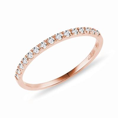 China 2021 Hot Selling Vintage 18 K Rose Gold Ring For Ladies for sale