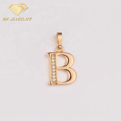 China TRENDY Brass Letter B Lighting Pendant with White Cubic Zircon for sale