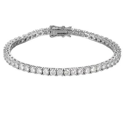 China 2022 New Vintage Style S925 D White Moissanite 160mm Length Bracelet for sale