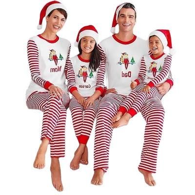 China Thermal In Whole Family Running Christmas Pajamas Set Mom Dad And Kids Winter Holiday Pajamas Set for sale