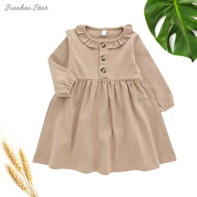 China 2022 Cute Child Dress Autumn Latest Kids Baby Girl Long Sleeves Toddler Clothing Girls Playwear Washable Cotton for sale