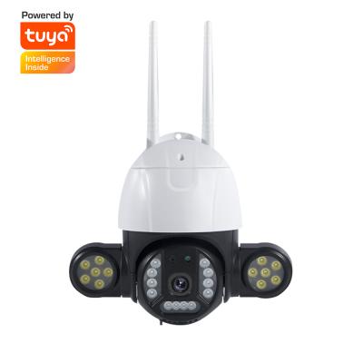 China Factory Price Tuya Smart Camera Security Camera Outdoor CCTV Wifi 3MP Human Motion Tracking for sale