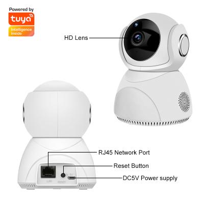 China Tuya Smart Pathway Two Way Audio High Quality Human Motion Wifi Camera Life With Google Home Alexa 3MP Wireless Home Baby Monitor IP Camera for sale