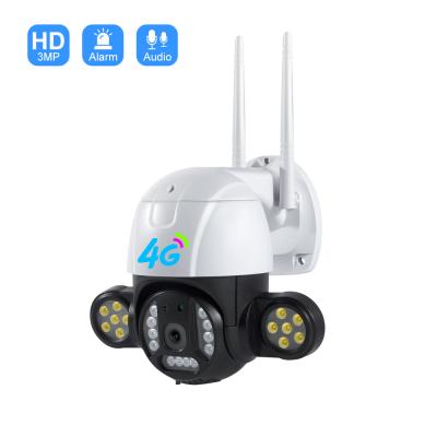 China Newest High Quality Outdoor Night Vision Camera V380 3MP PTZ Automatic CCTV Wifi Tracking Security for sale