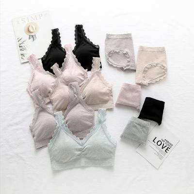 China QUICK DRY High Quality Bra and Panty Sets Luxury Seamless Comfortable Breathable Panty Women 2 Piece Bra and Pant Set Stylish Bra and Pant Set for sale