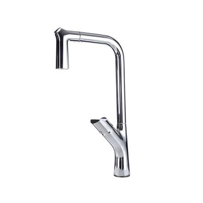 China Other Factory Wholesale Kitchen Faucet Pull Out 360 Degree Spray Sink Water Taps Modern Body Brass Kitchen Mixer CLASSIC for sale