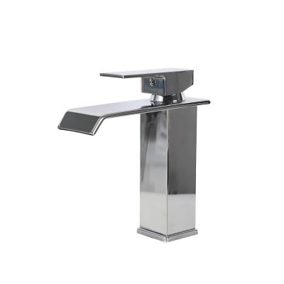 China Polished Black Other Bathroom Mixer Tap Water Faucets Stainless Steel Sensor Concealed Single Lever Basin Faucet for sale