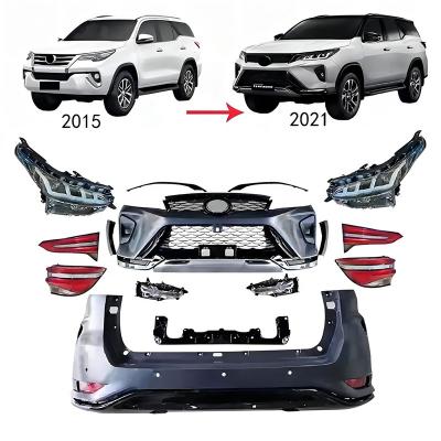 China Car Front & Rear Exterior Refit Lamp Tail Light Kit For TOYOTA Fortuner 2015-2020 2021 Upgrade Body Kit Conversions for sale