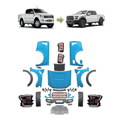 China Protection + Decoration Factory Cheap Facelift Body Kits Plastic Car For Ford Ranger Upgrade 2020-2021 To 2022 F-150 for sale