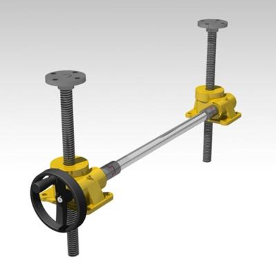 China Factory Double Screw Manual Small Screw Platform SWL Series T-Type Elevator Hand Jack for sale