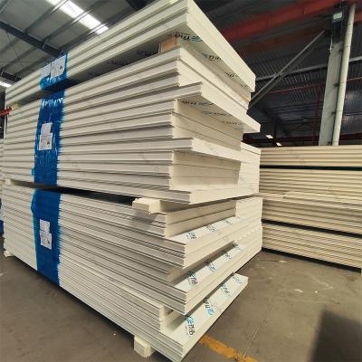 China White Cold Room Panel Rock Wool Sandwich Exterior Wall Sandwich Panel for sale