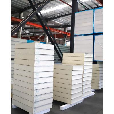 China PU Foam Cool Room Sandwich Panel 50mm -200mm  For Wall  / Floor / Ceiling for sale